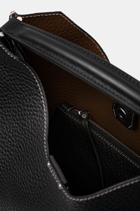 Gianni Chiarini torebka skórzana kolor czarny BS.10566.RNGDBL - zdjęcie produktu nr 2
