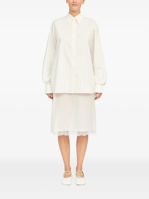 MM6 Maison Margiela midi shirt dress - Neutrals - zdjęcie produktu nr 1
