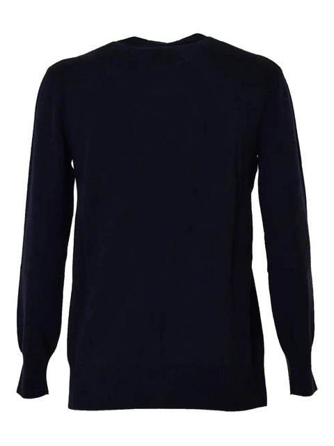 Jil Sander crew-neck long-sleeve sweater - Blue - zdjęcie produktu nr 1