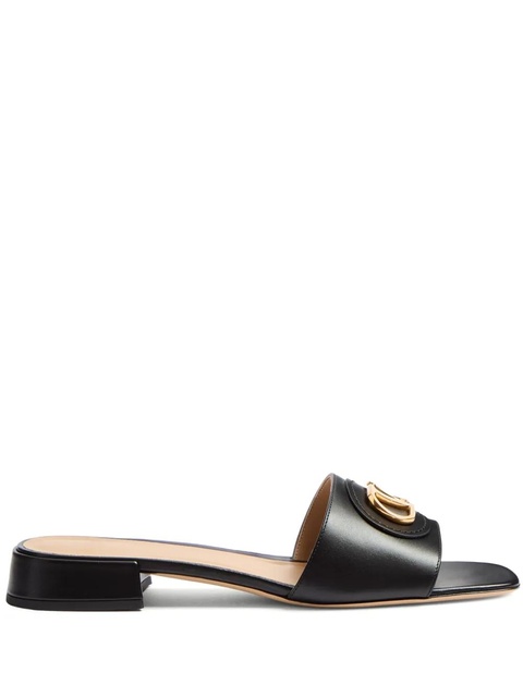 Valentino Garavani 20mm VLogo Signature slides - Black - zdjęcie produktu nr 1