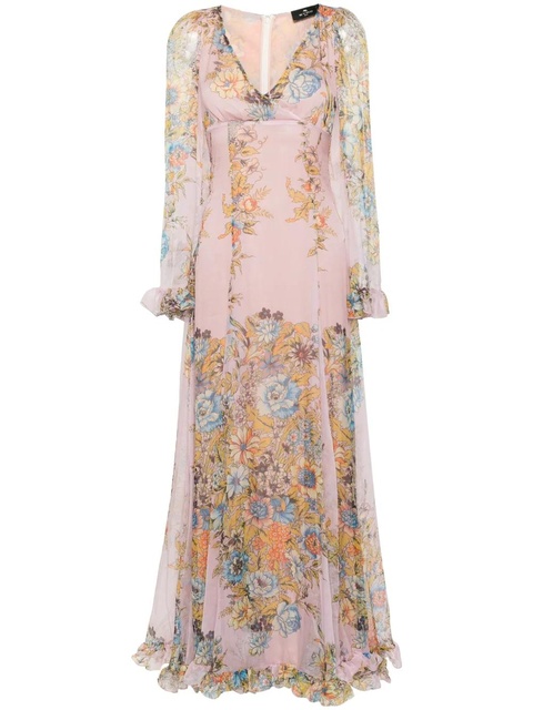 ETRO flora-print maxi dress - Pink - zdjęcie produktu nr 1