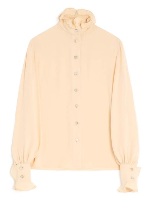 Valentino Garavani ruffle-collar blouse - Neutrals - zdjęcie produktu nr 1