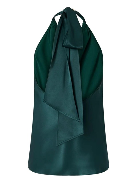 PINKO bow-halter neck blouse - Green - zdjęcie produktu nr 2