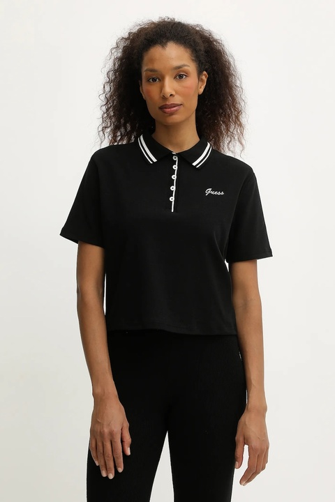 Guess polo FABIA damski kolor czarny V5BP00 K1891 - zdjęcie produktu nr 1