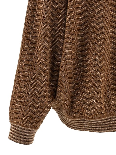 Missoni zigzag-pattern polo top - Brown - zdjęcie produktu nr 2
