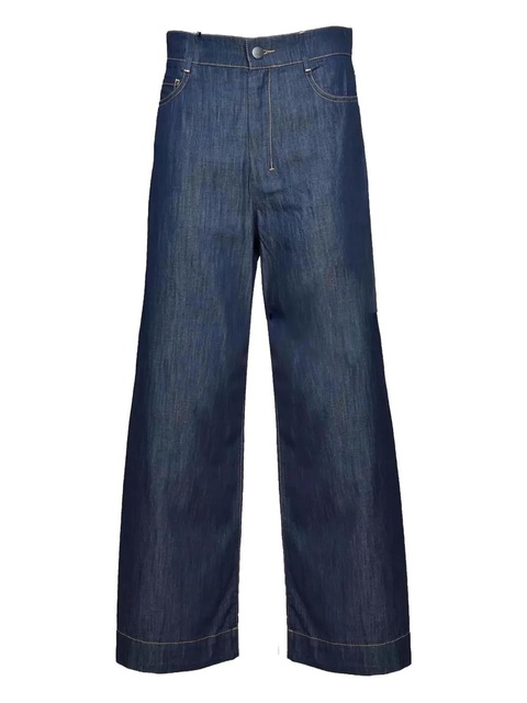 Max Mara contrast-stitching jeans - Blue - zdjęcie produktu nr 1