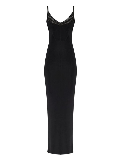 Self-Portrait lace-insert dress - Black - zdjęcie produktu nr 1