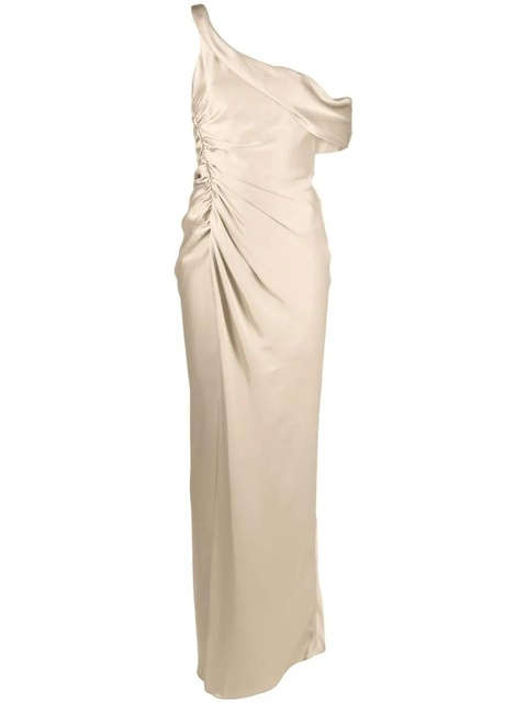 Simkhai one-shoulder satin maxi dress - Neutrals - zdjęcie produktu nr 1
