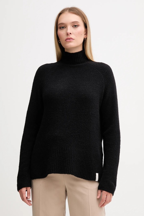 Gaudi sweter damski kolor czarny z golfem 521FD53011 - zdjęcie produktu nr 1