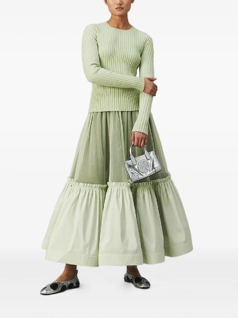 Tory Burch ribbed button sweater - Green - zdjęcie produktu nr 1