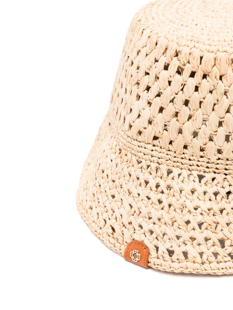Maje interwoven-raffia bucket hat - Neutrals - zdjęcie produktu nr 1