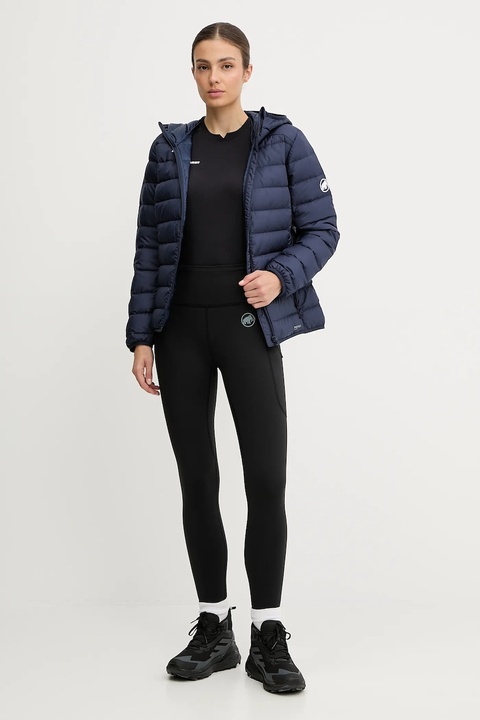 Mammut legginsy sportowe Crag Winter damskie kolor czarny z nadrukiem 1022.02700 - zdjęcie produktu nr 2