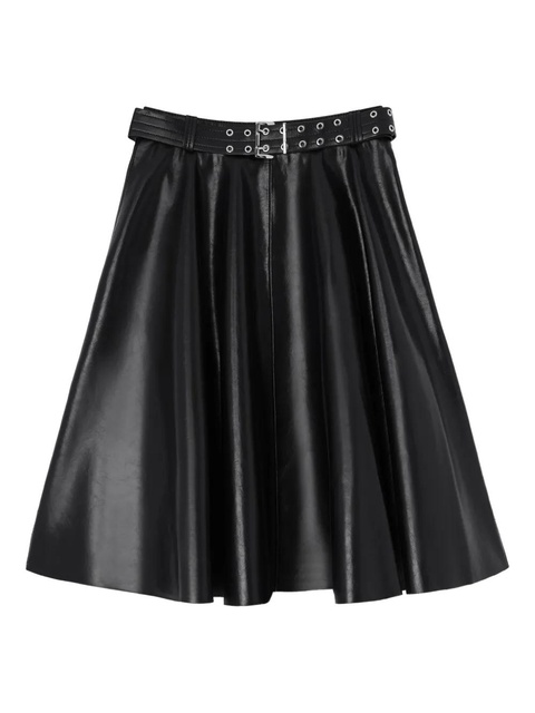GANNI belted midi skirt - Black - zdjęcie produktu nr 1