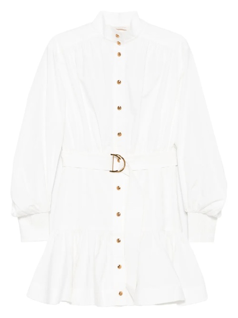 ZIMMERMANN belted button-front mini dress - White - zdjęcie produktu nr 1