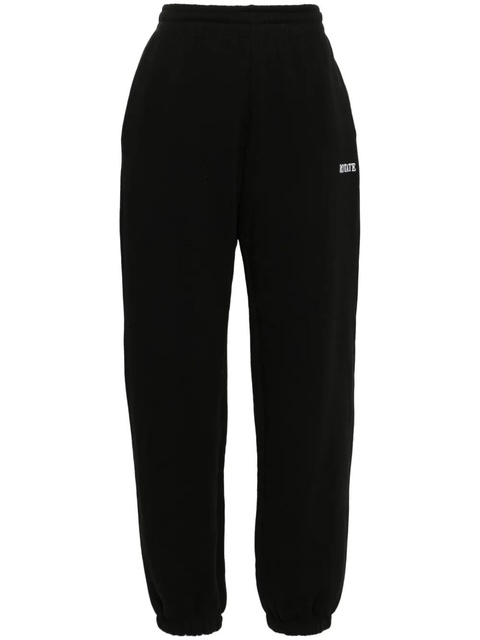 ROTATE BIRGER CHRISTENSEN logo-embroidered track pants - Black - zdjęcie produktu nr 1