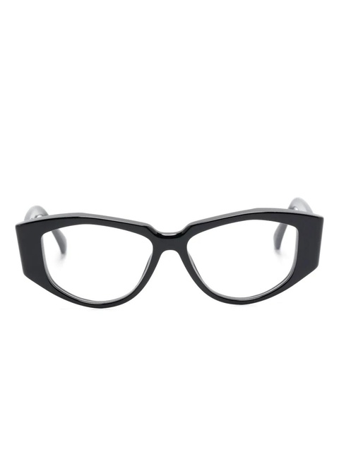 Max Mara Eyewear oval-frame glasses - Black - zdjęcie produktu nr 1