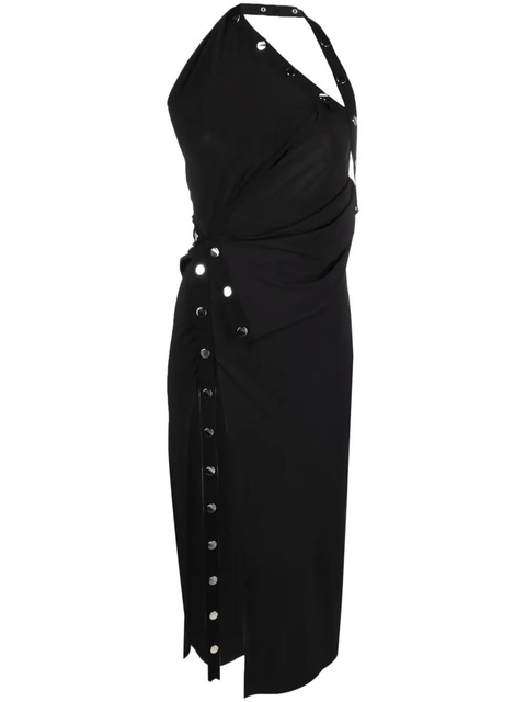 The Attico one-shoulder asymmetric midi dress - Black - zdjęcie produktu nr 1