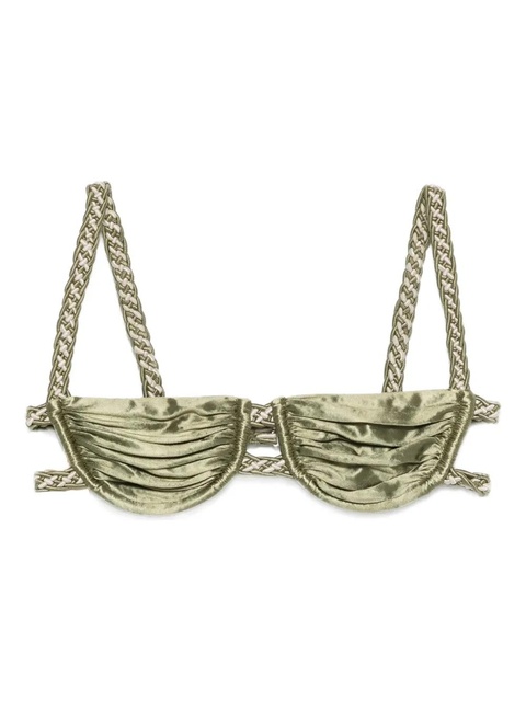 Isa Boulder braided bikini top - Green - zdjęcie produktu nr 1