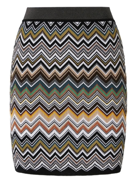 Missoni zigzag-pattern mini skirt - Black - zdjęcie produktu nr 1