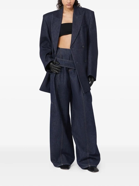 Sportmax Aia belted wide-leg jeans - Blue - zdjęcie produktu nr 2