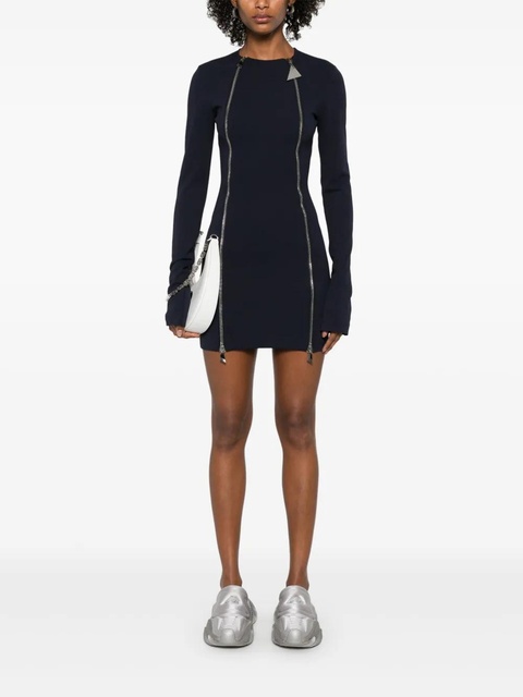 The Attico double-zip mini dress - Blue - zdjęcie produktu nr 2