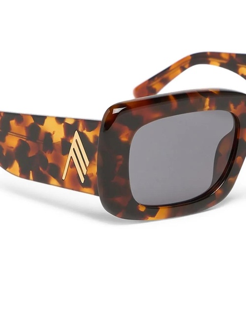 The Attico Marfa rectangle-frame sunglasses - Brown - zdjęcie produktu nr 2