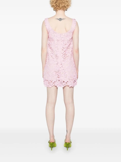 Self-Portrait guipure-lace sleeveless minidress - Pink - zdjęcie produktu nr 2