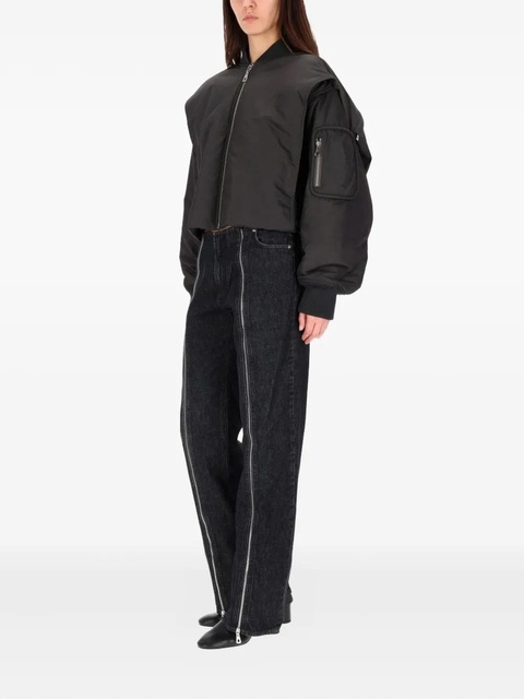 Jean Paul Gaultier zip-fastening bomber jacket - Grey - zdjęcie produktu nr 1