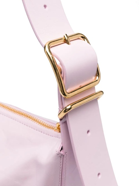 Jil Sander medium crinkled leather shoulder bag - Pink - zdjęcie produktu nr 2
