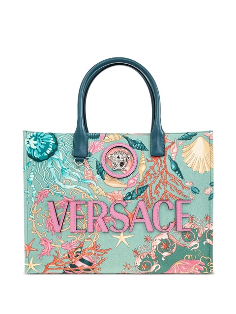 Versace Medusa-Head graphic-print tote bag - Green - zdjęcie produktu nr 1
