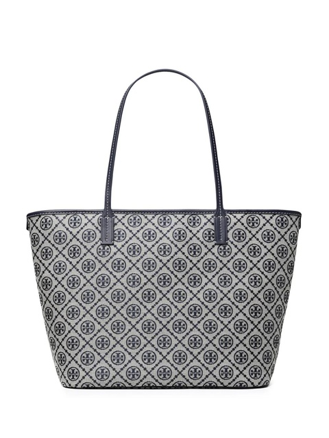 Tory Burch T Monogram zip tote bag - Blue - zdjęcie produktu nr 2