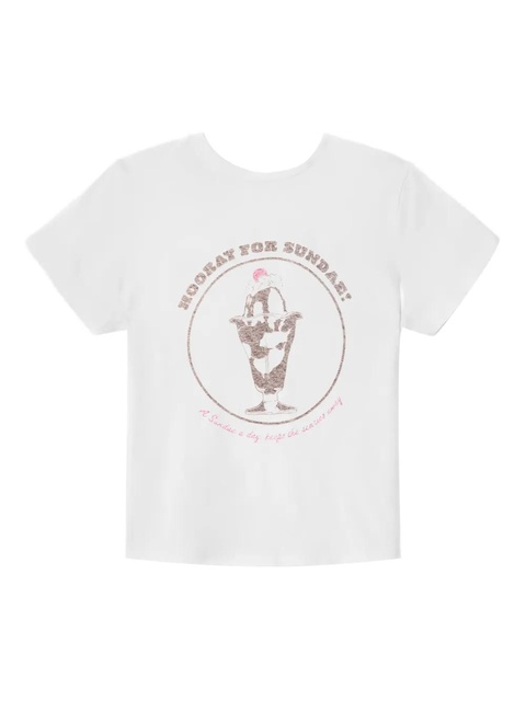 RE/DONE sundae graphic tee - White - zdjęcie produktu nr 1