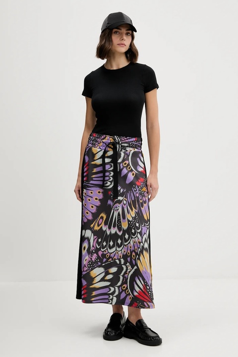 adidas spódnica x Farm Rio kolor czarny maxi rozkloszowana JL8619 - zdjęcie produktu nr 2