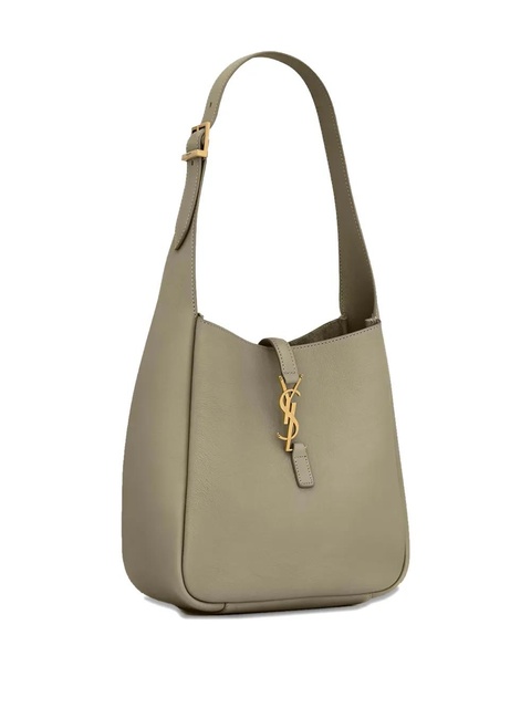 Saint Laurent small Le 5 à 7 logo-plaque tote bag - Green - zdjęcie produktu nr 2