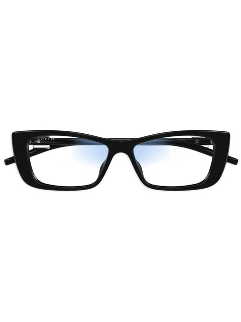 Gucci Eyewear logo-plaque sunglasses - Black - zdjęcie produktu nr 1