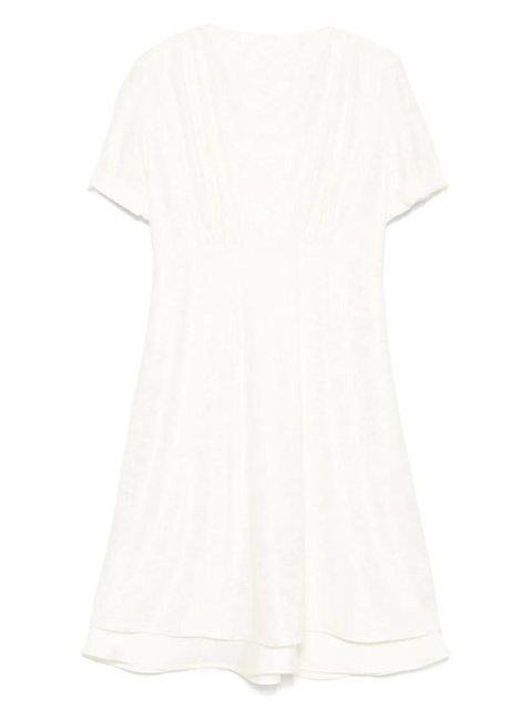 Jil Sander jacquard short-sleeve dress - Neutrals - zdjęcie produktu nr 1
