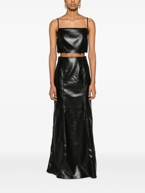 Nanushka Carlotta faux-leather maxi skirt - Black - zdjęcie produktu nr 2