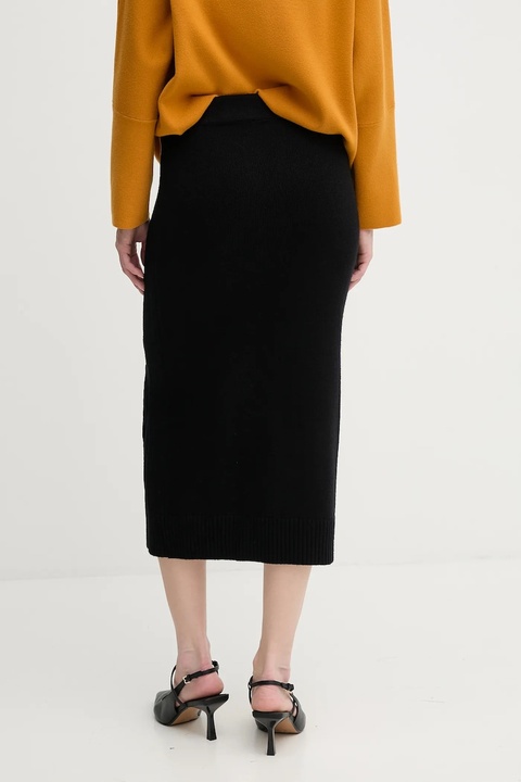 Dkny spódnica kolor czarny midi prosta DJ4R0377 - zdjęcie produktu nr 2