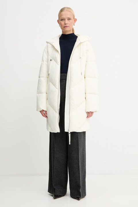 Twinset sweter wełniany damski kolor granatowy lekki z półgolfem 252TT3111 - zdjęcie produktu nr 2