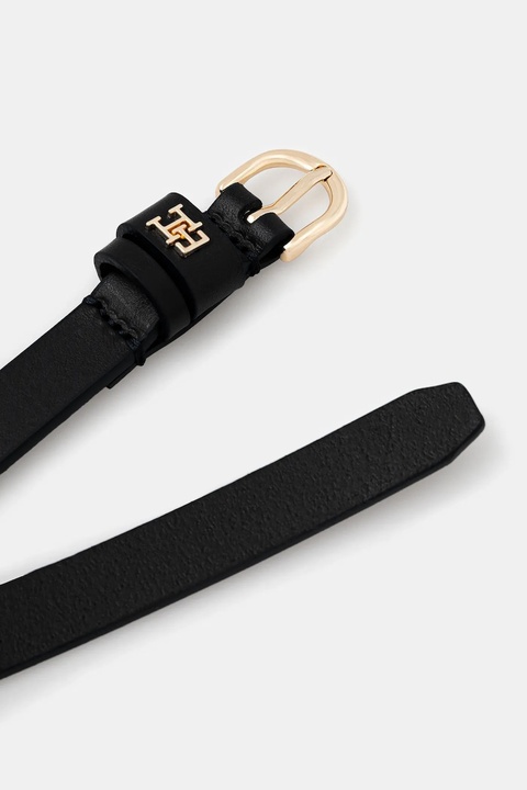 Tommy Hilfiger pasek skórzany damski kolor czarny AW0AW17759 - zdjęcie produktu nr 1