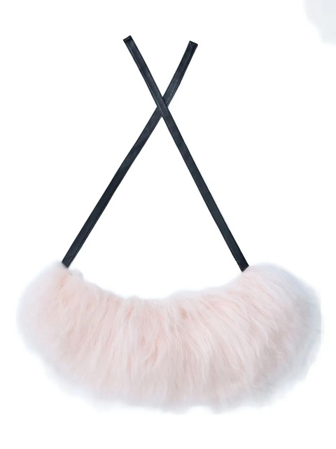Marni shearling self-tie scarf - Pink - zdjęcie produktu nr 1