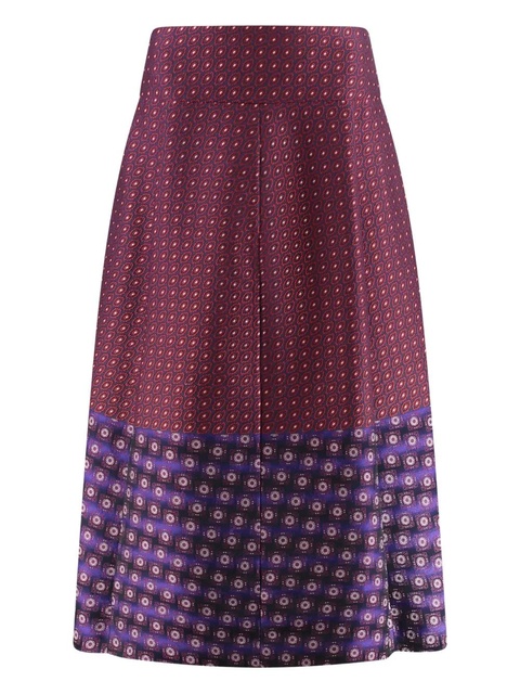 ETRO patterned pleated skirt - Red - zdjęcie produktu nr 1