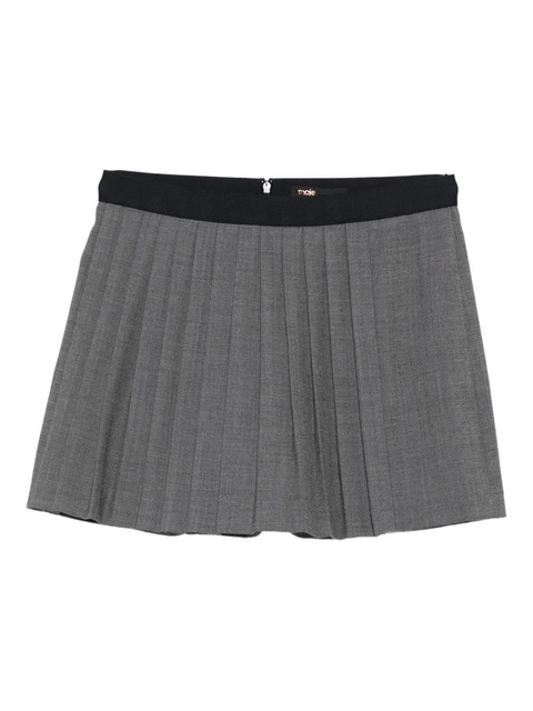 Maje box-pleated skirt - Grey - zdjęcie produktu nr 2