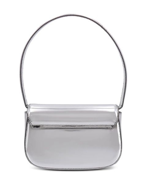 Diesel mini metallic-effect logo-plaque shoulder bag - Grey - zdjęcie produktu nr 2