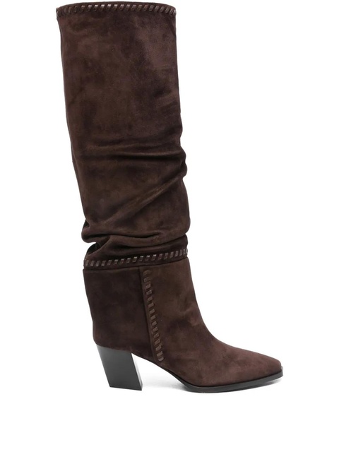 Jimmy Choo 60mm Hart Stitch heeled boots - Brown - zdjęcie produktu nr 1