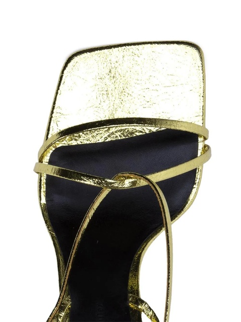 Proenza Schouler 60mm metallic-leather sandals - Gold - zdjęcie produktu nr 2