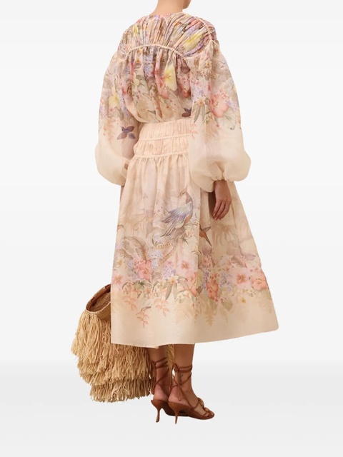 ZIMMERMANN Illuminate midi skirt - Neutrals - zdjęcie produktu nr 2