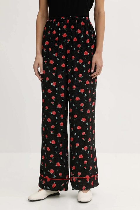 The Sleeper spodnie damskie kolor czarny szerokie high waist PSPT03F021N - zdjęcie produktu nr 1