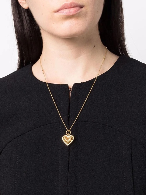 Missoma ridge heart charm necklace - Gold - zdjęcie produktu nr 1