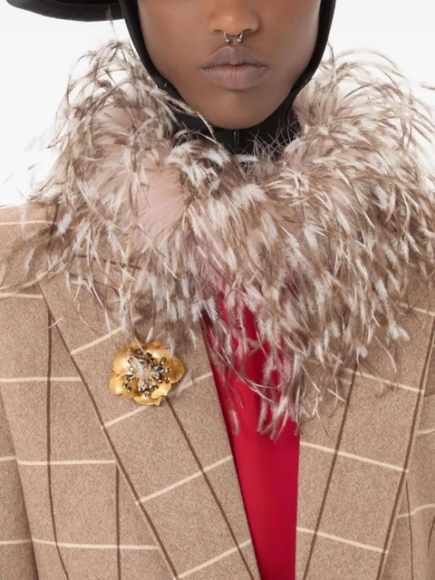 Valentino Garavani Fleur Lumineuse brooch - Gold - zdjęcie produktu nr 1